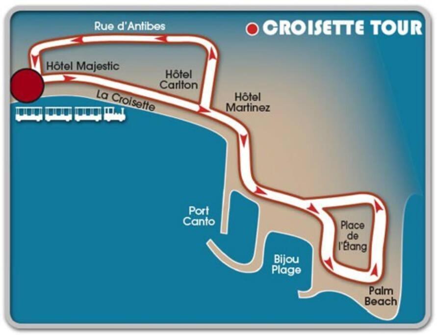 Cannes Palm Beach Parking, Clim, Wifi Plage 2' A Pieds Esterno foto