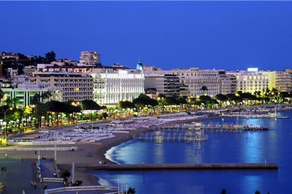 Cannes Palm Beach Parking, Clim, Wifi Plage 2' A Pieds Esterno foto