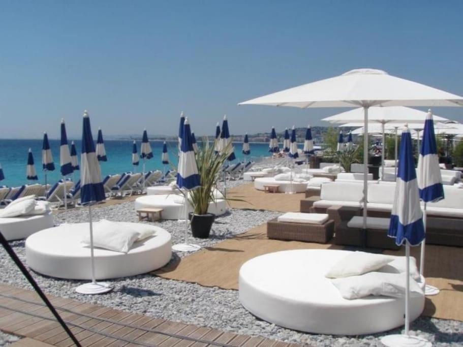 Cannes Palm Beach Parking, Clim, Wifi Plage 2' A Pieds Esterno foto